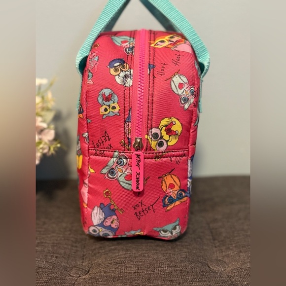Betsey Johnson Pink Owl Lunch Tote - Picture 6 of 11
